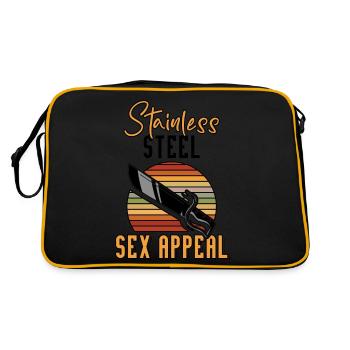Funny Knife Collector Edelstahl Sex Appeal - Retro Tasche - Schwarz/Gold - Hinten