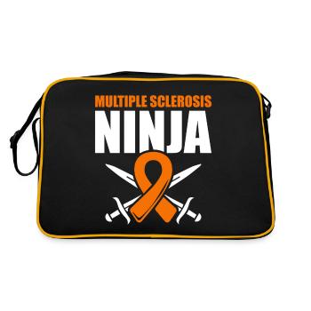 Ms-conscience Sclérose en plaques Ninja - Sac Retro - noir/or - Dos
