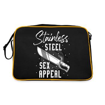 Funny Knife Collector Edelstahl Sex Appeal - Retro Tasche - Schwarz/Gold - Hinten
