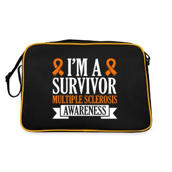 Je suis un survivant - sensibilisation à - Sac Retro - noir/or - Dos