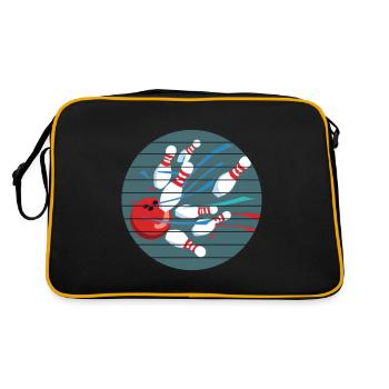 Skittles Club Bowling Skittles Bowler Bowling Club - Retro Bag - black/gold - Back