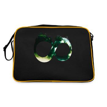 Forest for infinity - Retro Tasche - Schwarz/Gold - Hinten