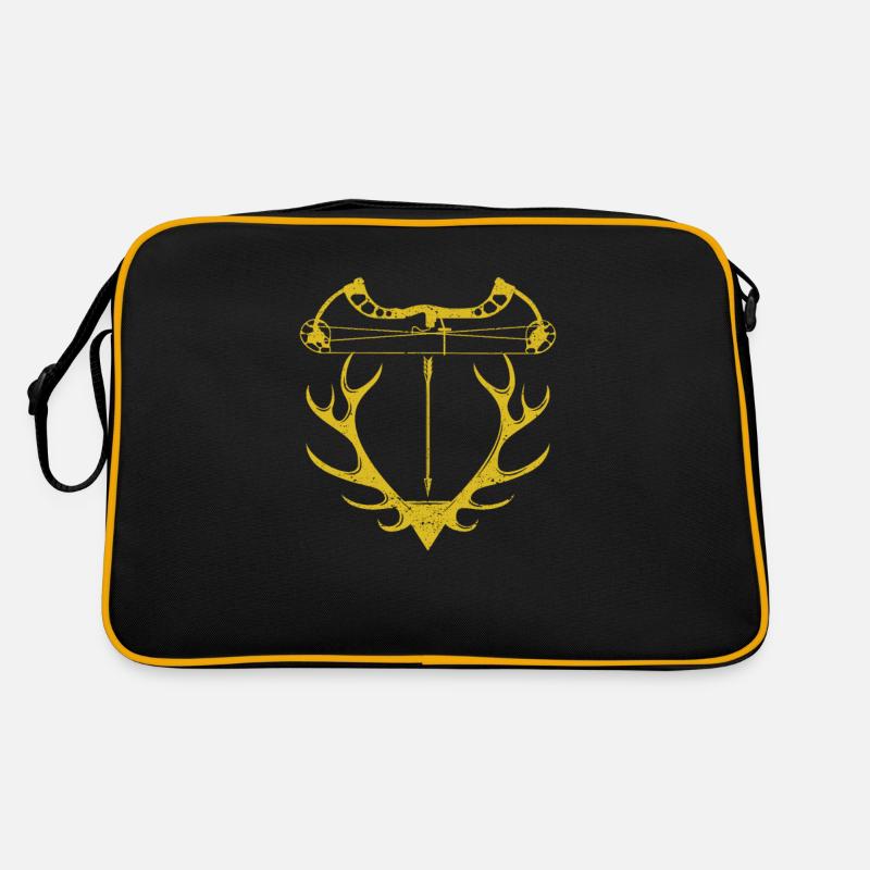 Deer Skull Compound Bow Elk Hunting Retro Bag
