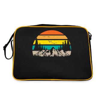 Retroberge - Retro Tasche - Schwarz/Gold - Hinten