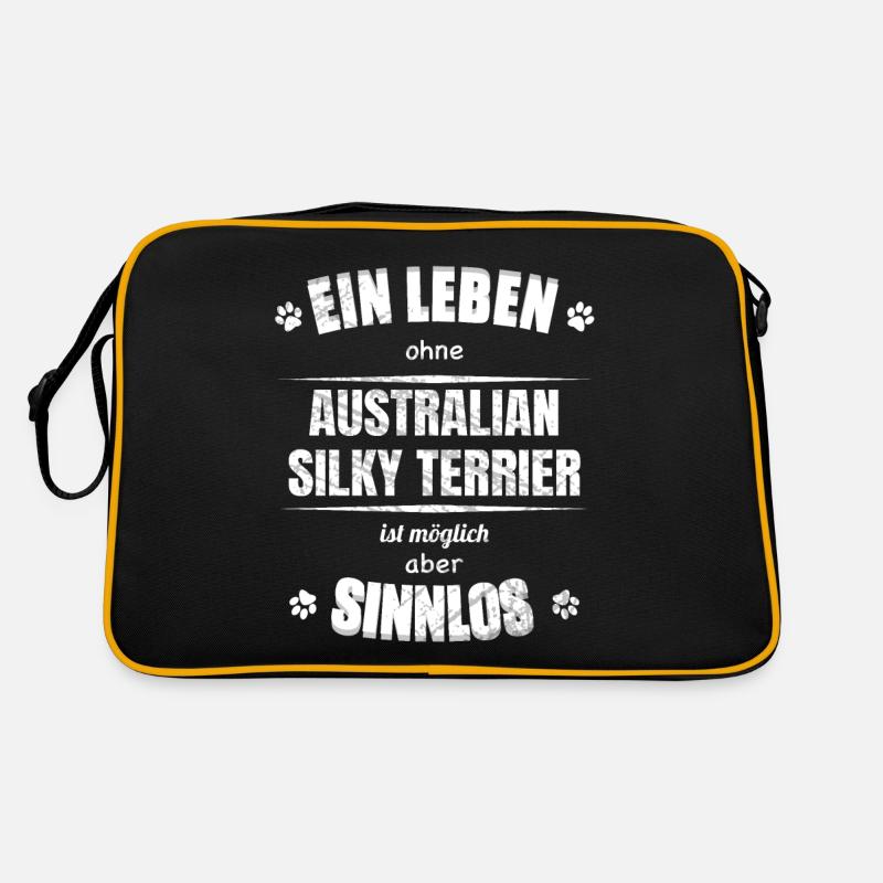 Ein Leben ohne Hund Sinnlos - Australian Terrier Retro Tasche