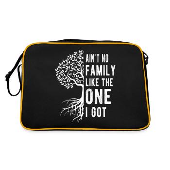 Il n’y a pas de famille comme celle que j’ai eue - Sac Retro - noir/or - Dos