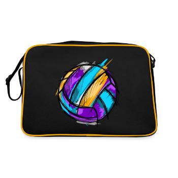 Volleyball - Retro Bag - black/gold - Back