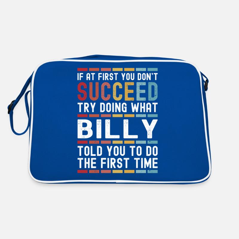 Billy Name Personalisierter lustiger Geburtstag Weihnachten Retro Tasche