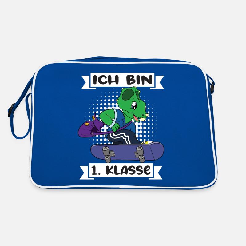 Ich Bin 1 Klasse Einschulung Schulanfang Retro Tasche