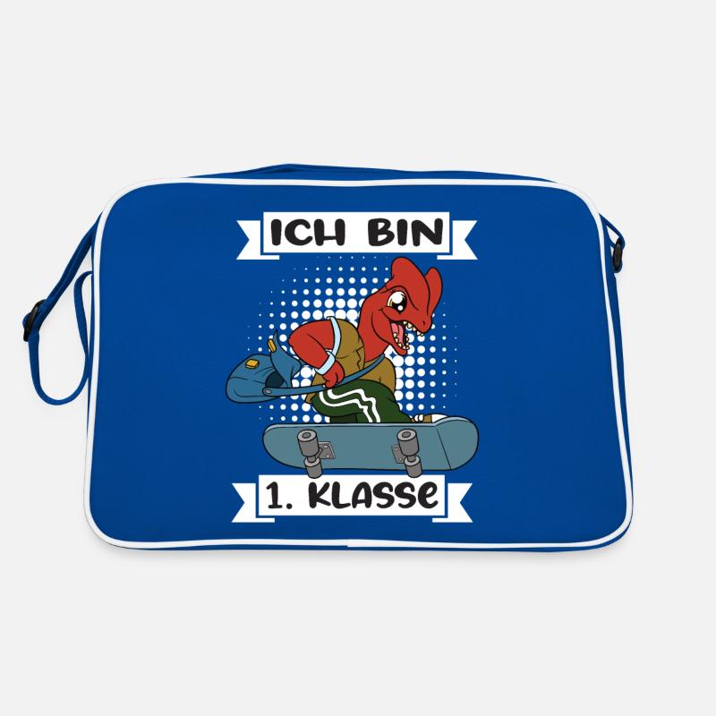 Ich Bin 1 Klasse Einschulung Schulanfang Retro Tasche