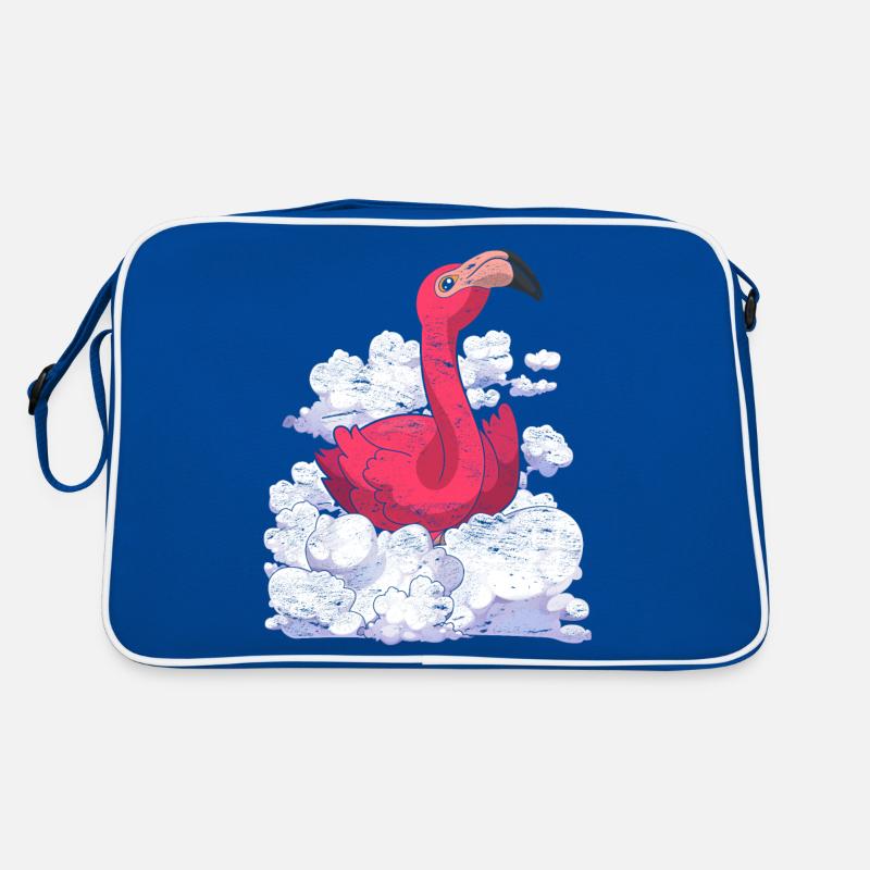 Tropical Bird Gift Clouds Pink Flamingo Retro Bag