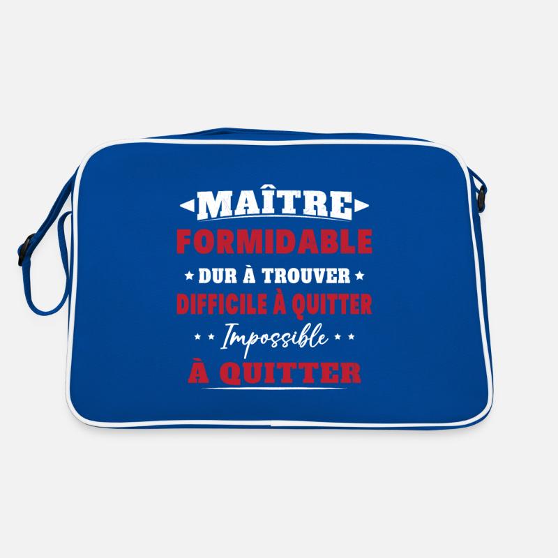 Maître formidable idée cadeau maître d'école Sac Retro