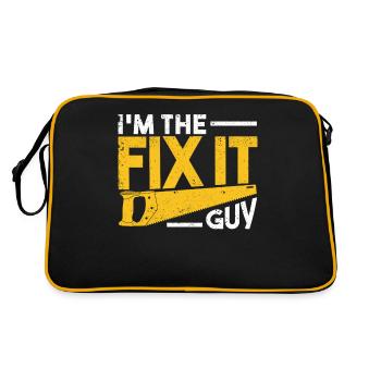 I'm the repairer type repair worker - Retro Bag - black/gold - Back