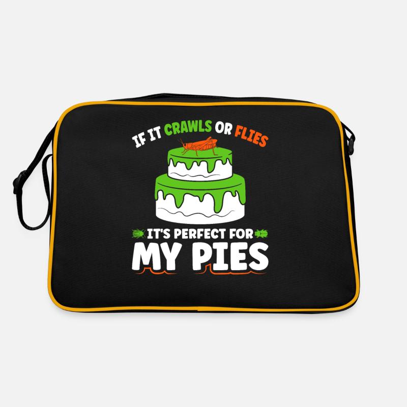 Entomophagy Bug Flour Baking Quote, Funny Insect Retro Tasche