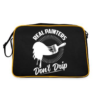 Real Painters Don't Drip Profession Job - Retro Bag - black/gold - Back
