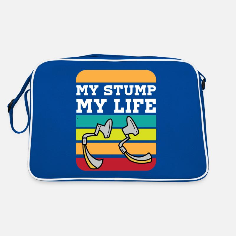 Lustiges Amputation und Beinprothesen Retro Tasche