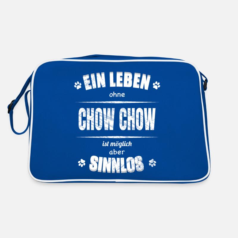 Ein Leben ohne Hund ist Sinnlos - Chow Chow Retro Tasche
