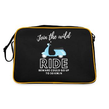 Wild Scooter Ride Scooter Scooter Outfit - Sac Retro - noir/or - Dos