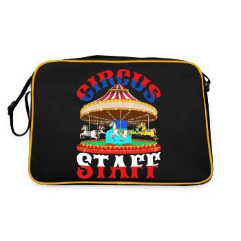Amateur de cirque Artiste de cirque Cadeau Cirque - Sac Retro - noir/or - Dos