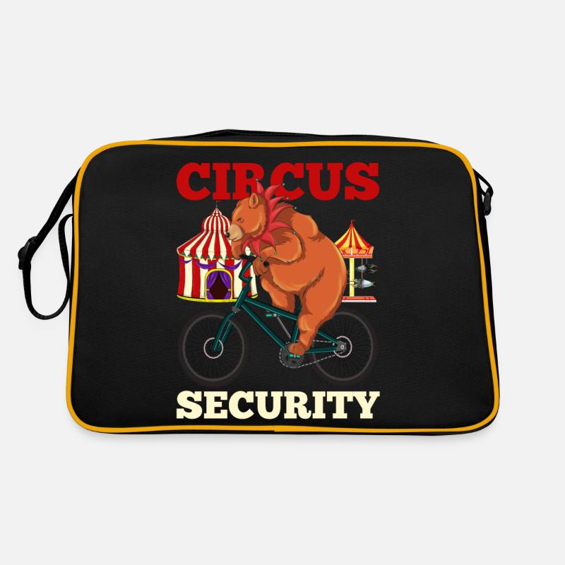 Bären Zirkus Security Wald Tier Geschenk Zirkus Retro Tasche