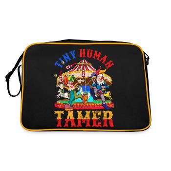 Little People Tamer Gift Funny Circus - Retro Bag - black/gold - Back