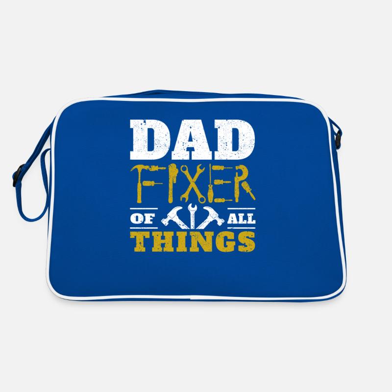 Dad Fixer of All Things Funny Tools Daddy Jokes Retro Bag