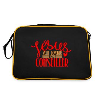 Jésus veut devenir - Sac Retro - noir/or - Dos