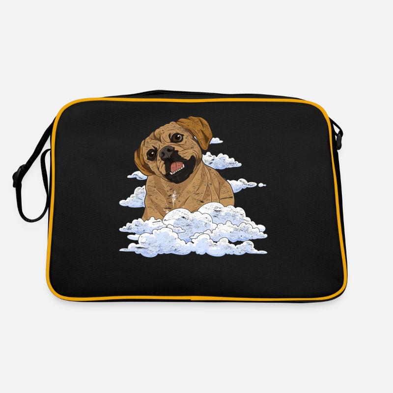 Dog Lover Clouds Chiens Cadeau Puggle Sac Retro