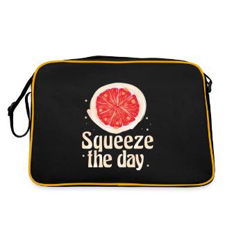 Squeeze the best out of it - Retro Bag - black/gold - Back