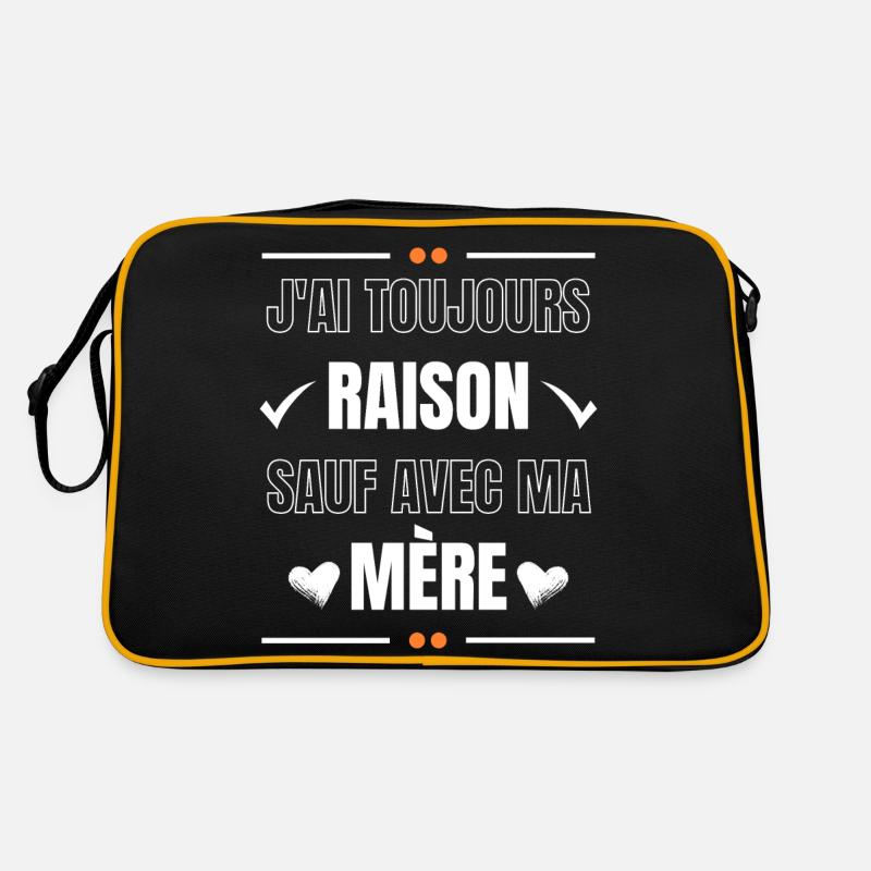ICH HABE IMMER RECHT, AUSSER MIT MEINER MUTTER Retro Tasche