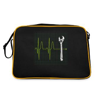 Bricoleur Heartbeat Wrench Retro Vintage 80s Pulse - Sac Retro - noir/or - Dos