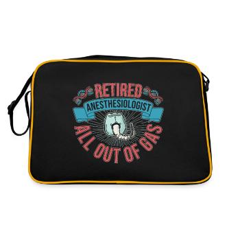 Anesthésiste à la retraite All Out Of Gas Gift Idea - Sac Retro - noir/or - Dos