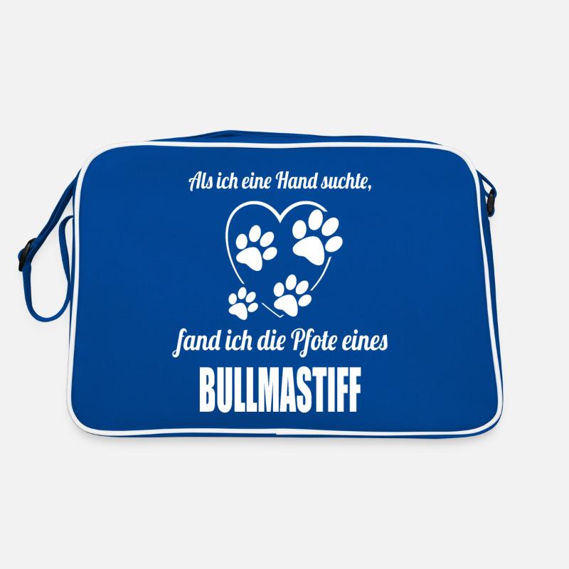 Hand & Pfote - Spruch - Bullmastiff Retro Tasche