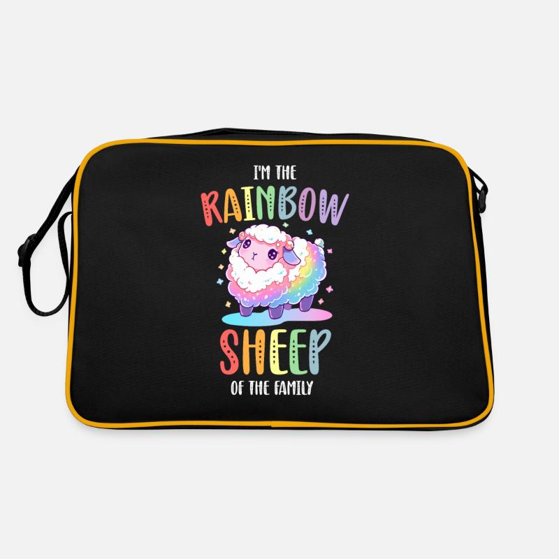 Rainbow Sheep LGBTQ Transgender Pride Community Sac Retro