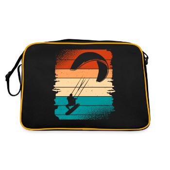 Kitesurfing Kitesurf Kitesurfer Kiteboard - Sac Retro - noir/or - Dos