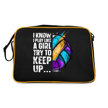 Volleyball - Retro Bag - black/gold - Back