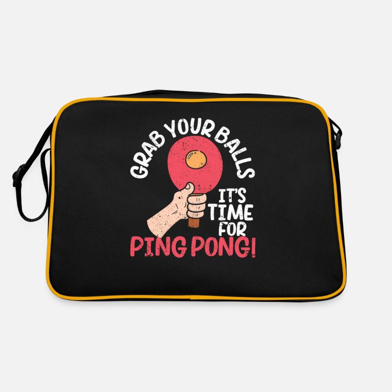 Attrapez vos balles C’est l’heure du ping-pong Sac Retro