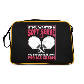 Wenn du ein Softeis haben willst Tischtennis Ping - Retro Bag - black/gold - Back