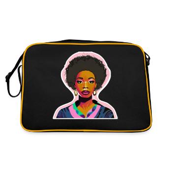 Dame noire - Sac Retro - noir/or - Dos