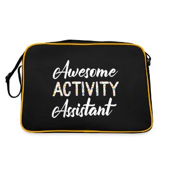 Assistante d’activité Semaine des professionnels d’activité - Sac Retro - noir/or - Dos