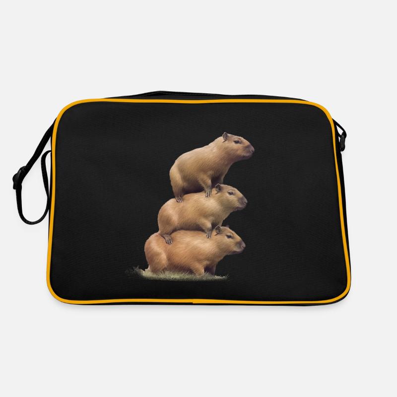 Capybara-Turm Retro Tasche
