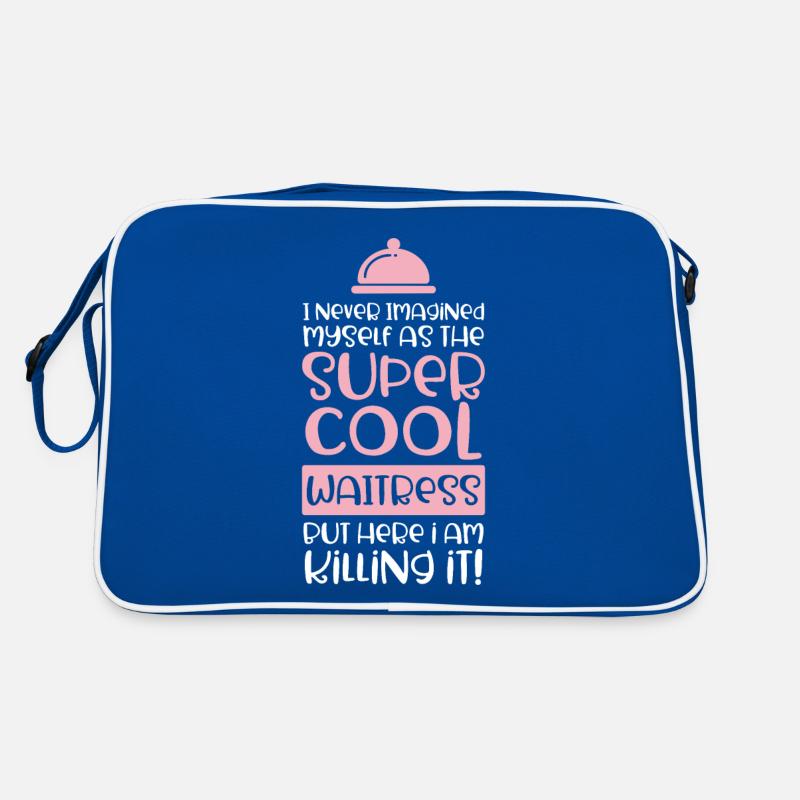 Diner Bar Kellnerin Kellner Retro Tasche