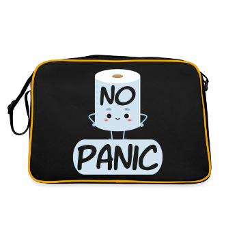 No Panic Toilet Paper - Retro Tasche - Schwarz/Gold - Hinten