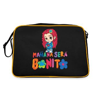Mañana Será Bonito Drôles de points positifs espagnols - Sac Retro - noir/or - Dos