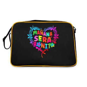 Mañana Será Bonito Drôles de points positifs espagnols - Sac Retro - noir/or - Dos