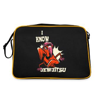 Je connais la danse JewJitsu Horah Jiu Jitsu Rabbi - Sac Retro - noir/or - Dos