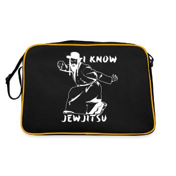 Je connais la danse JewJitsu Horah Jiu Jitsu Rabbi - Sac Retro - noir/or - Dos
