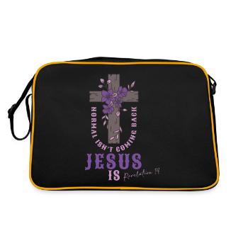La normalité chrétienne ne revient pas, Jésus le fait - Sac Retro - noir/or - Dos