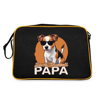 Jack Russell Papa - Sac Retro - noir/or - Dos