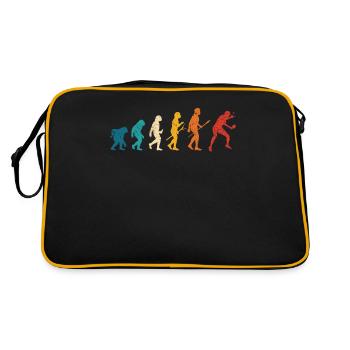 Ping Pong Human Evolution Table Drôle - Sac Retro - noir/or - Dos